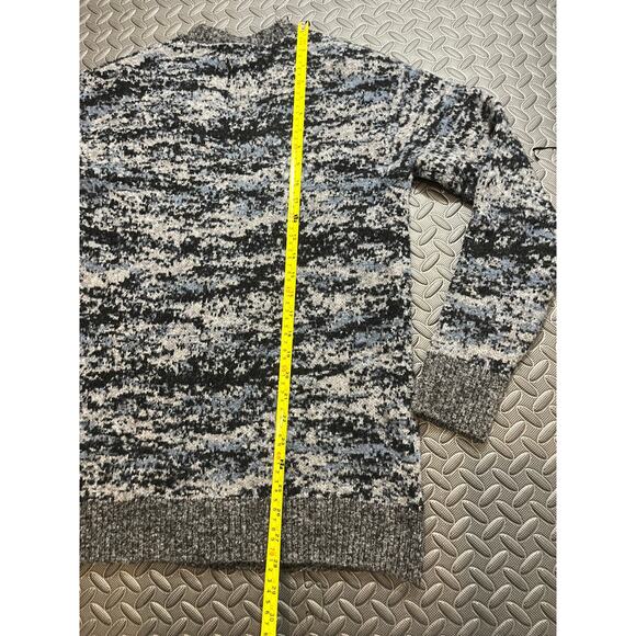 Athleta Westlake Wool Textured Knit Stretch Button Cardigan Sweater Fog Camo‎ S - Picture 9 of 9